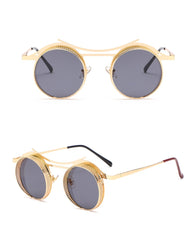 Men's Vintage Round 'Nova Freak' Metal Sunglasses