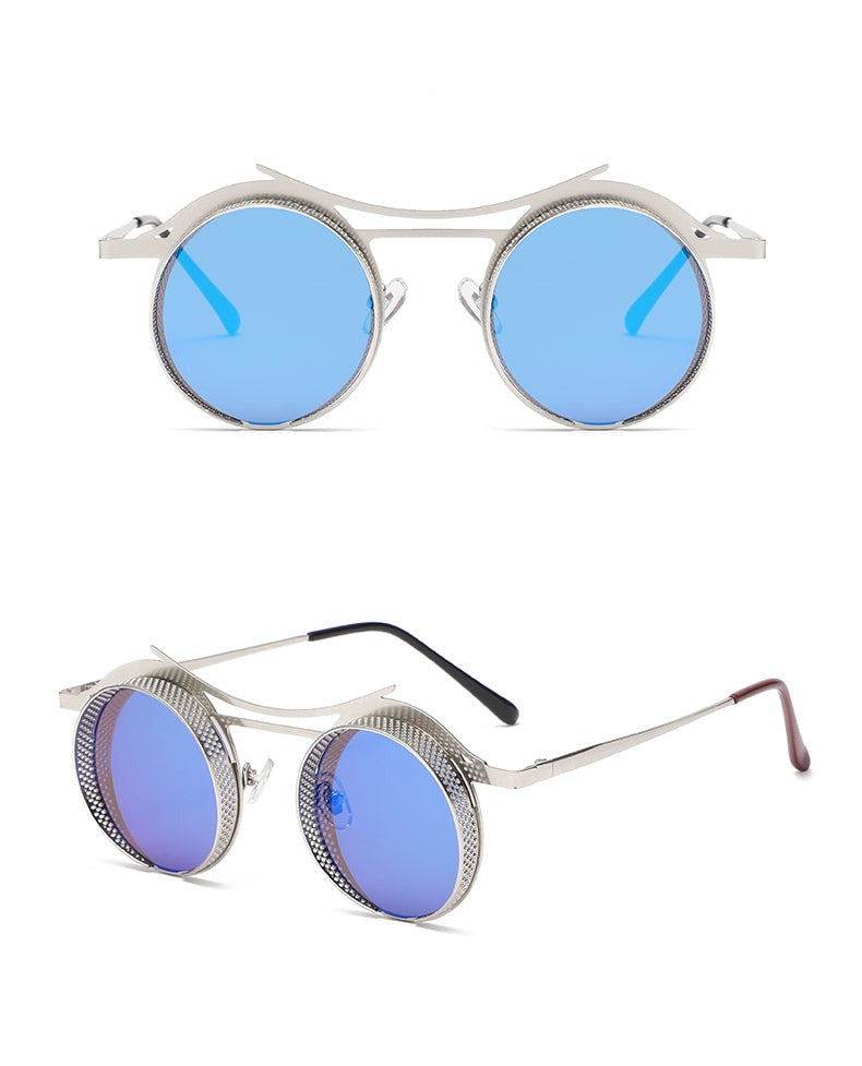 Men's Vintage Round 'Nova Freak' Metal Sunglasses