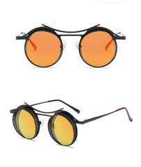 Men's Vintage Round 'Nova Freak' Metal Sunglasses