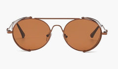 Unisex Round Retro 'Leith' Steampunk Sunglasses