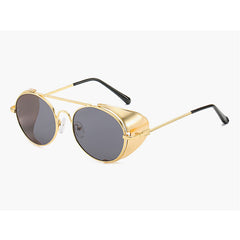 Unisex Round Retro 'Leith' Steampunk Sunglasses