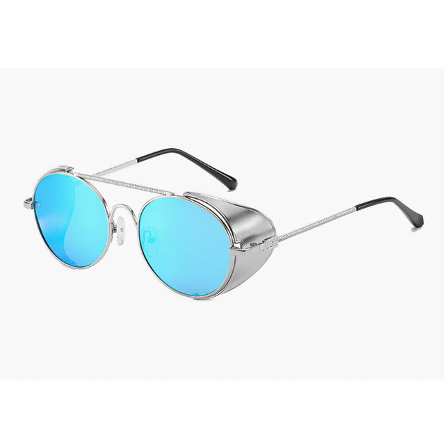 Unisex Round Retro 'Leith' Steampunk Sunglasses