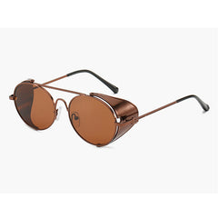 Unisex Round Retro 'Leith' Steampunk Sunglasses