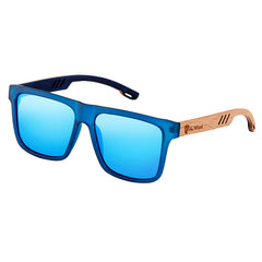 Men's Polarized Sports Square 'Ortiz' Wooden Sunglasses