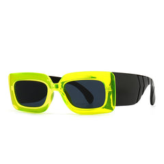 Women's Retro Rectangle 'Fierre' Plastic Sunglasses