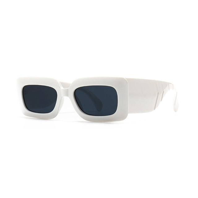 Women's Retro Rectangle 'Fierre' Plastic Sunglasses