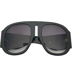 Unisex Steampunk Round 'Junie' Plastic Sunglasses