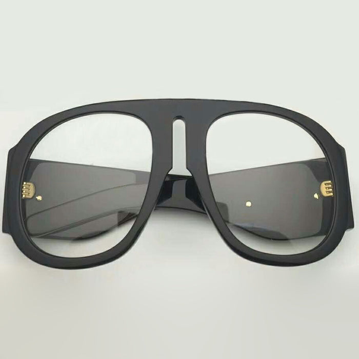Unisex Steampunk Round 'Junie' Plastic Sunglasses