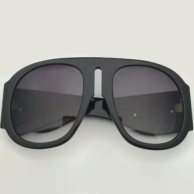 Unisex Steampunk Round 'Junie' Plastic Sunglasses