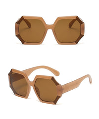 Women's Oversized Square 'J. Lo' Plastic Sunglasses