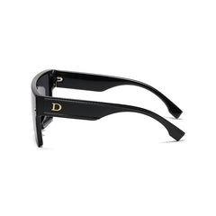 Men's Glamour Square 'Mr. Right Man' Plastic Sunglasses