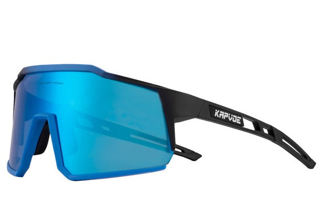 Men's Polarized Square 'Viper' Plastic Sports Sunglasses