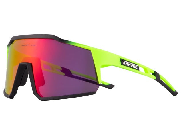Men's Polarized Square 'Viper' Plastic Sports Sunglasses