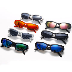 Women's Punk Rectangular 'Kardashan' Plastic Sunglasses