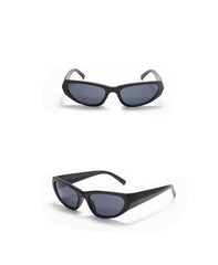 Women's Punk Rectangular 'Kardashan' Plastic Sunglasses