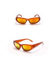 Women's Punk Rectangular 'Kardashan' Plastic Sunglasses