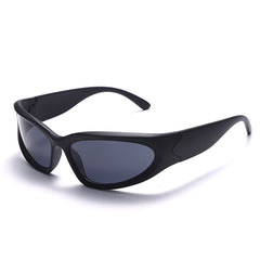 Women's Punk Rectangular 'Kardashan' Plastic Sunglasses