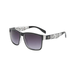 Unisex Sports Square 'Gingham' Plastic Sunglasses