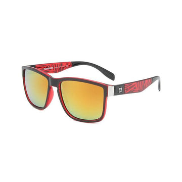 Unisex Sports Square 'Gingham' Plastic Sunglasses