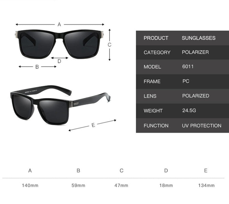 Women's Polarized Square 'Simba' Plastic Sunglasses