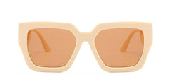 Women's Square 'Pumpkin' Plastic Sunglasses