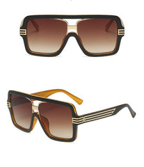 Unisex Luxury Square 'Summer' Plastic Sunglasses