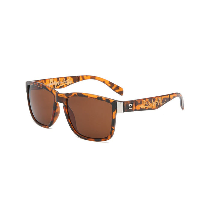Unisex Sports Square 'Gingham' Plastic Sunglasses