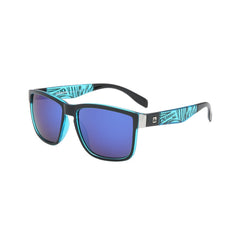 Unisex Sports Square 'Gingham' Plastic Sunglasses