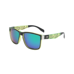 Unisex Sports Square 'Gingham' Plastic Sunglasses