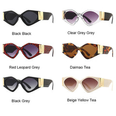 Women's Oversized Trendy Square 'Flex' Plastic Sunglasses