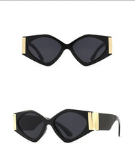 Women's Oversized Trendy Square 'Flex' Plastic Sunglasses