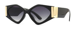 Women's Oversized Trendy Square 'Flex' Plastic Sunglasses