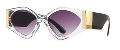 Women's Oversized Trendy Square 'Flex' Plastic Sunglasses