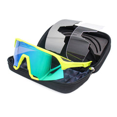 Unisex Polarized Rectangular Sport 'Loiue' Plastic Sunglasses