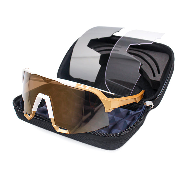 Unisex Polarized Rectangular Sport 'Loiue' Plastic Sunglasses
