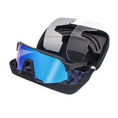 Unisex Polarized Rectangular Sport 'Loiue' Plastic Sunglasses