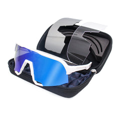 Unisex Polarized Rectangular Sport 'Loiue' Plastic Sunglasses