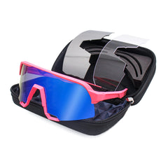 Unisex Polarized Rectangular Sport 'Loiue' Plastic Sunglasses