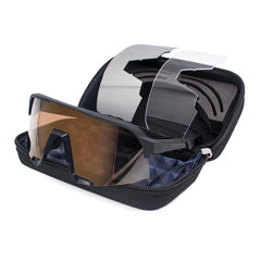 Unisex Polarized Rectangular Sport 'Loiue' Plastic Sunglasses