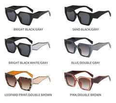 Women's Oversized Retro Square 'Luna' Plastic Sunglasses