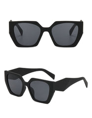 Women's Oversized Retro Square 'Luna' Plastic Sunglasses