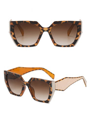 Women's Oversized Retro Square 'Luna' Plastic Sunglasses