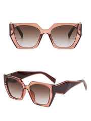 Women's Oversized Retro Square 'Luna' Plastic Sunglasses