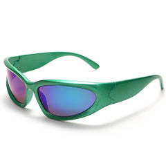 Women's Punk Rectangular 'Kardashan' Plastic Sunglasses