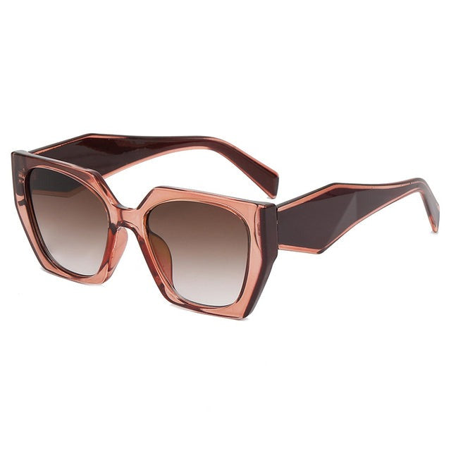 Women's Oversized Retro Square 'Luna' Plastic Sunglasses