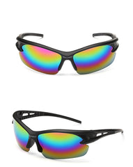 Unisex Rectangular Sport 'Bumble' Plastic Sunglasses