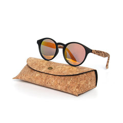 Women's Round 'Sandra' Wooden Sunglasses