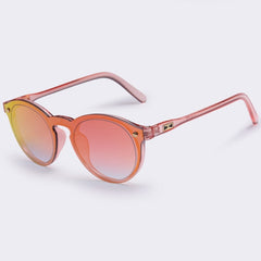 Women's Clear Oval 'Cotton Candy' Plastic Sunglasses