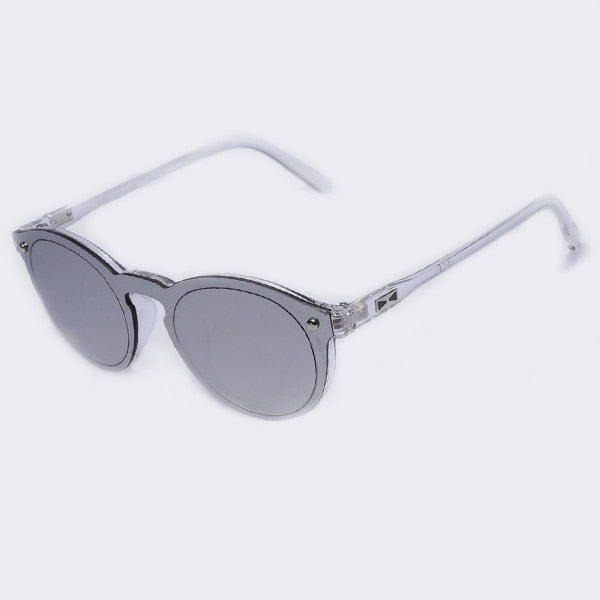 Women's Clear Oval 'Cotton Candy' Plastic Sunglasses