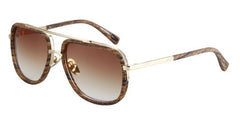 Men's Square 'Ibiza' Plastic and Metal Sunglasses